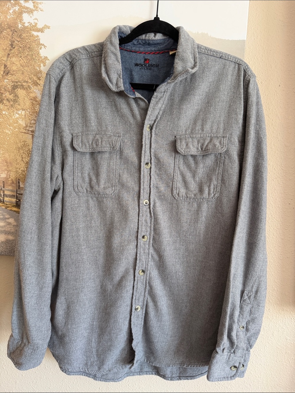 Woolrich long-sleeve flannel button-up shirt